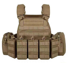 Load image into Gallery viewer, Khaki Tactical Plate Carrier Vest